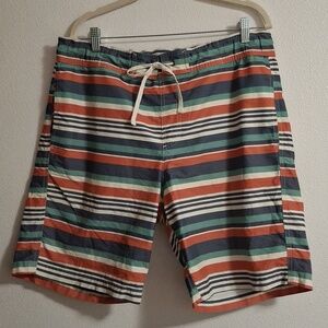 L.L. Bean Swim Trunks Shorts Striped Size large